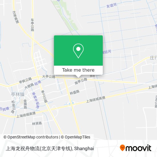 上海龙祝舟物流(北京天津专线) map