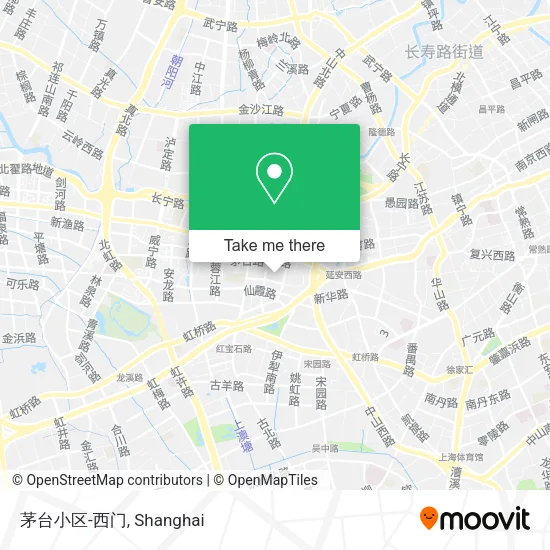 茅台小区-西门 map