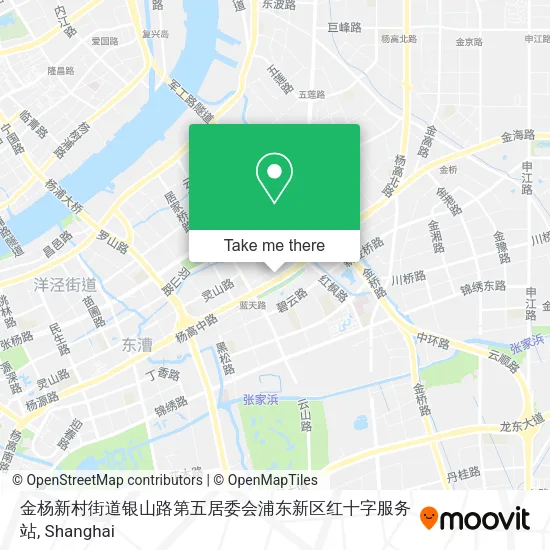 金杨新村街道银山路第五居委会浦东新区红十字服务站 map