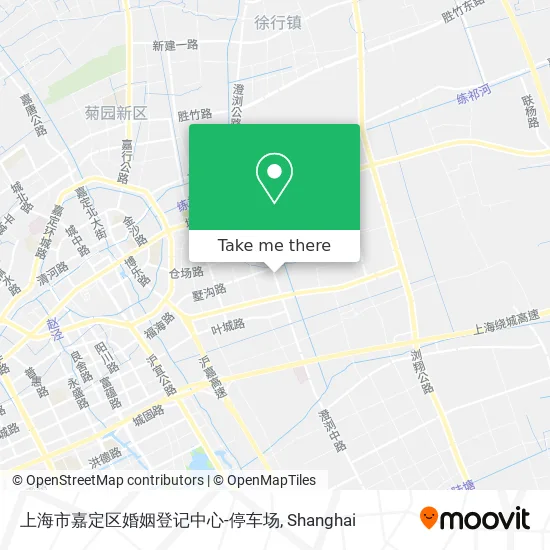 上海市嘉定区婚姻登记中心-停车场 map