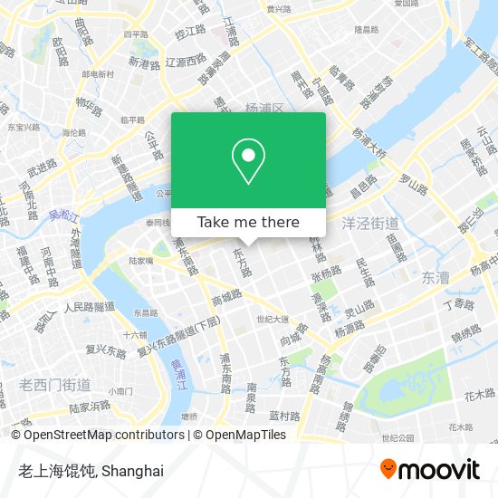 老上海馄饨 map