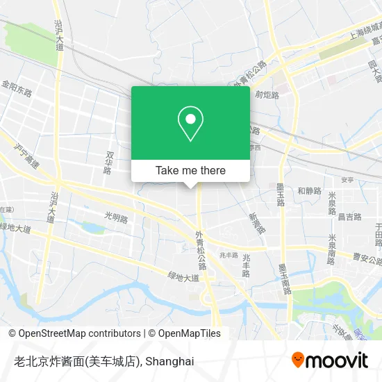 老北京炸酱面(美车城店) map
