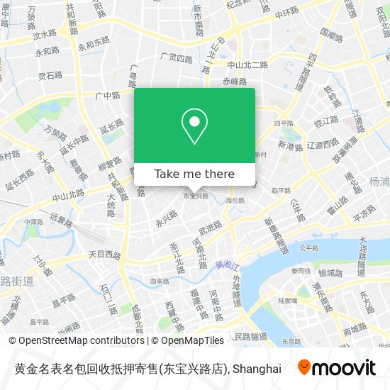 黄金名表名包回收抵押寄售(东宝兴路店) map