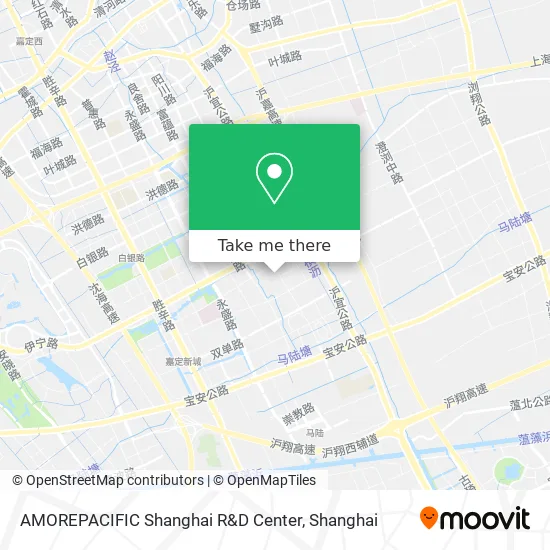 AMOREPACIFIC Shanghai R&D Center map