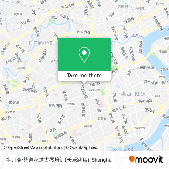 半月斋·茶道花道古琴培训(长乐路店) map