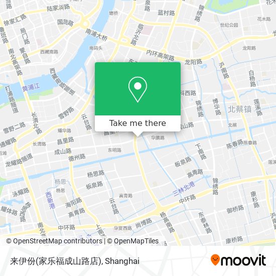 来伊份(家乐福成山路店) map