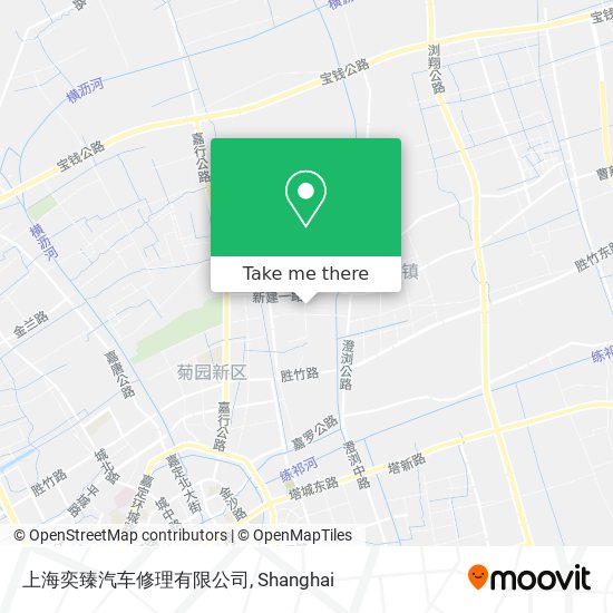 上海奕臻汽车修理有限公司 map