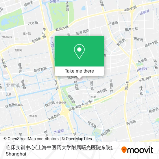 临床实训中心(上海中医药大学附属曙光医院东院) map