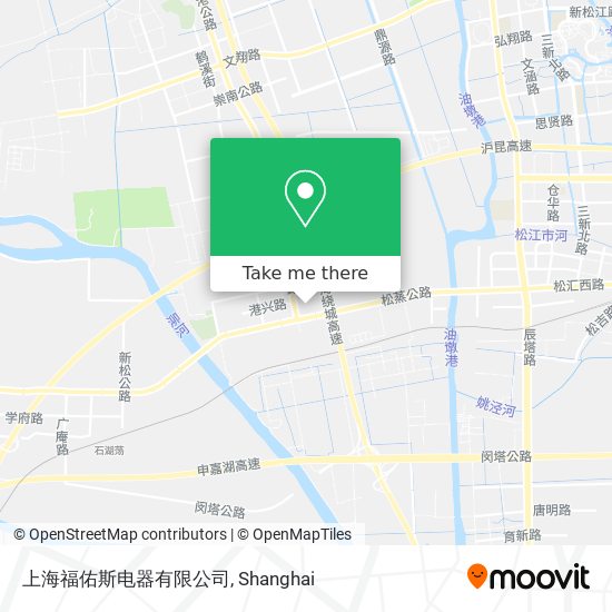 上海福佑斯电器有限公司 map