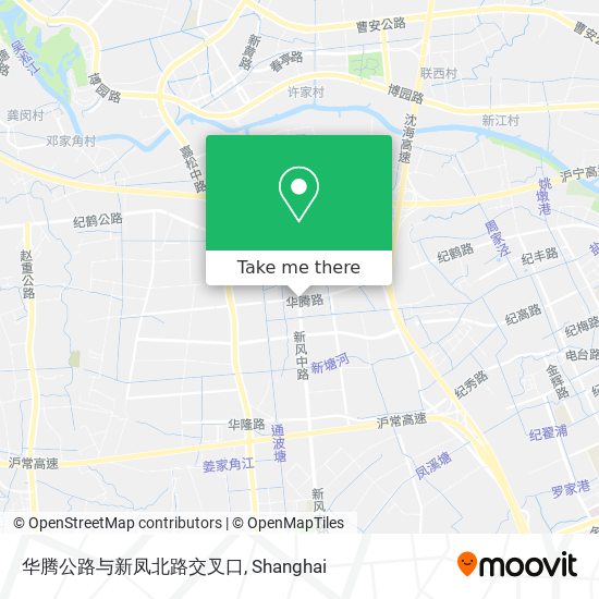 华腾公路与新凤北路交叉口 map