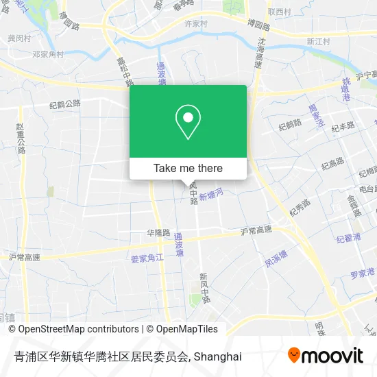 青浦区华新镇华腾社区居民委员会 map