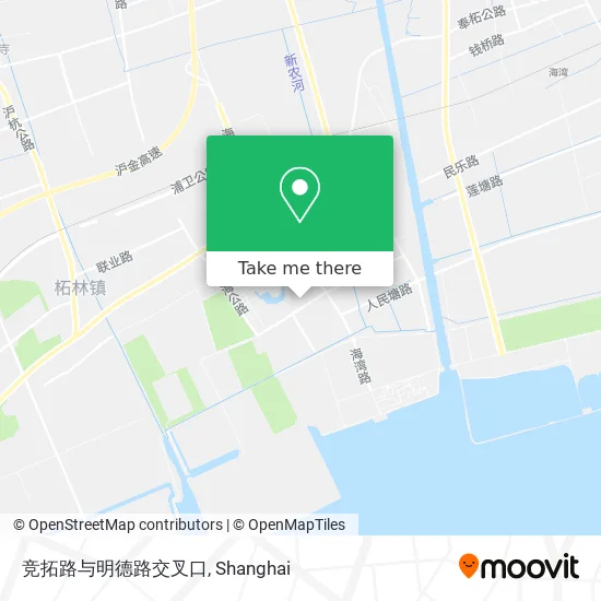 竞拓路与明德路交叉口 map