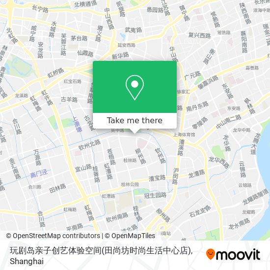 玩剧岛亲子创艺体验空间(田尚坊时尚生活中心店) map