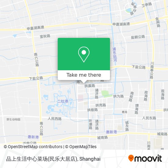 品上生活中心菜场(民乐大居店) map