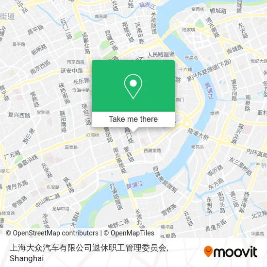 上海大众汽车有限公司退休职工管理委员会 map