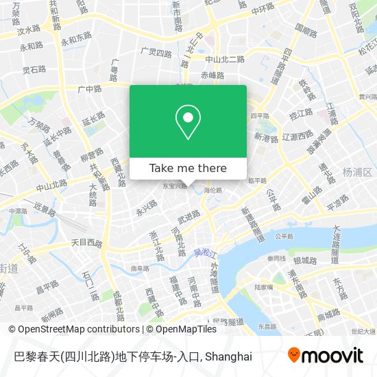 巴黎春天(四川北路)地下停车场-入口 map