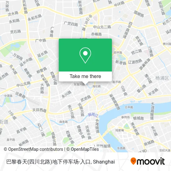 巴黎春天(四川北路)地下停车场-入口 map