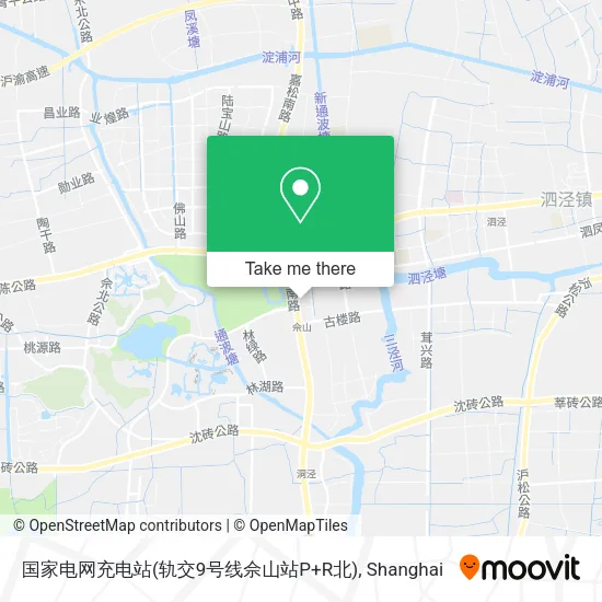 国家电网充电站(轨交9号线佘山站P+R北) map