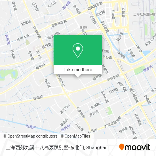 上海西郊九溪十八岛轰趴别墅-东北门 map