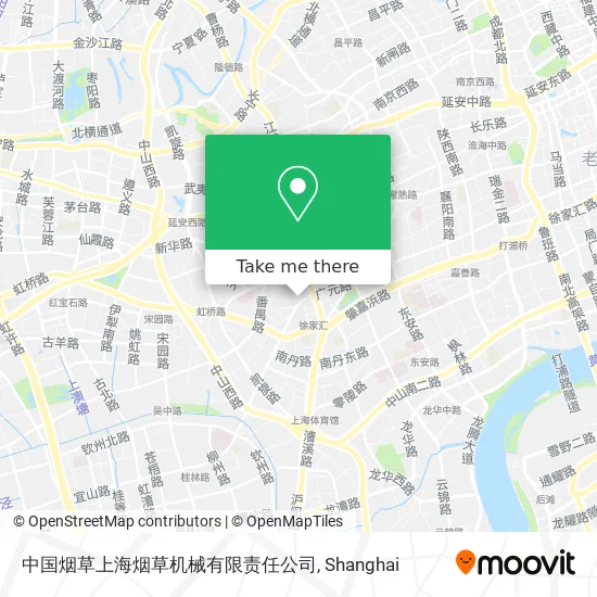 中国烟草上海烟草机械有限责任公司 map