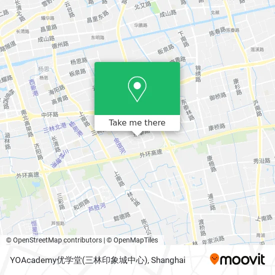 YOAcademy优学堂(三林印象城中心) map
