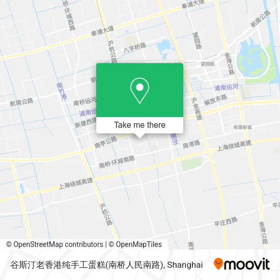 谷斯汀老香港纯手工蛋糕(南桥人民南路) map