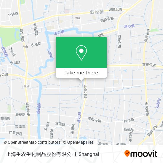 上海生农生化制品股份有限公司 map