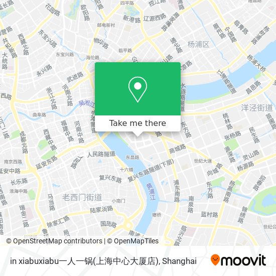 in xiabuxiabu一人一锅(上海中心大厦店) map