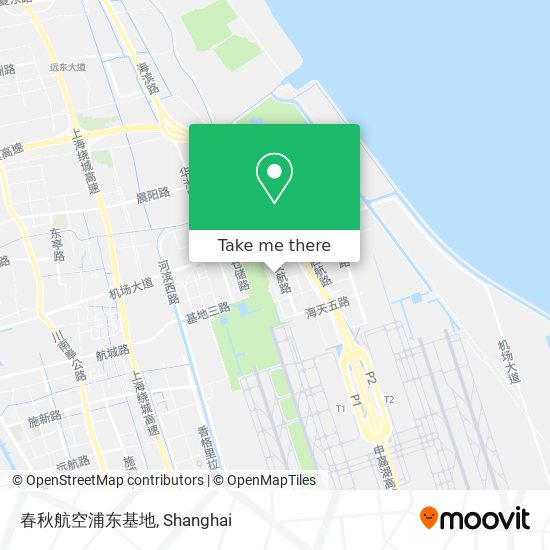 春秋航空浦东基地 map