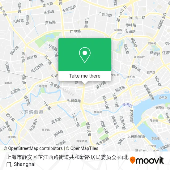 上海市静安区芷江西路街道共和新路居民委员会-西北门 map