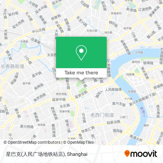 星巴克(人民广场地铁站店) map