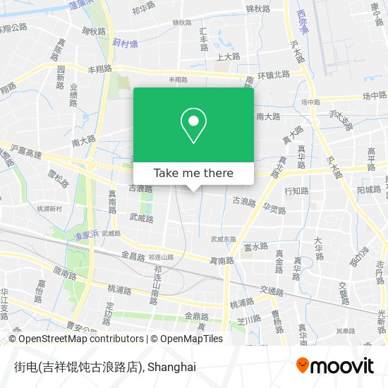 街电(吉祥馄饨古浪路店) map
