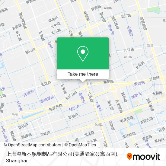 上海鸿新不锈钢制品有限公司(美通驿家公寓西南) map