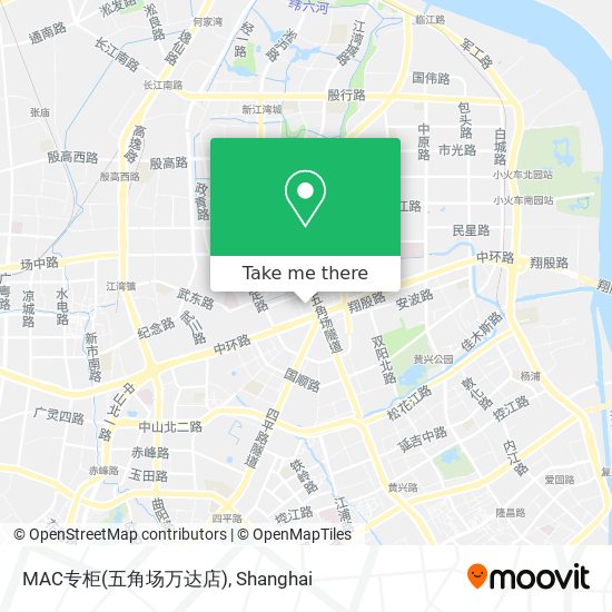 MAC专柜(五角场万达店) map