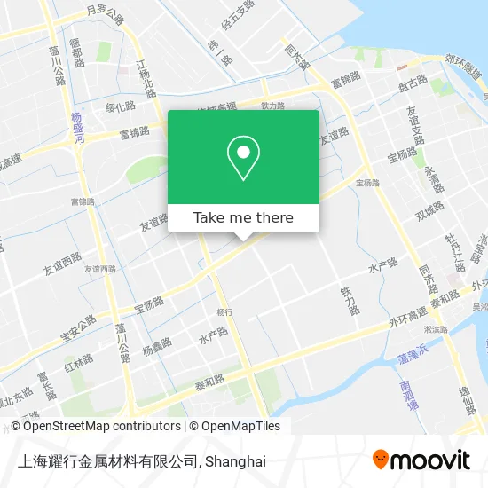 上海耀行金属材料有限公司 map