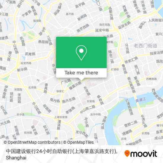 中国建设银行24小时自助银行(上海肇嘉浜路支行) map