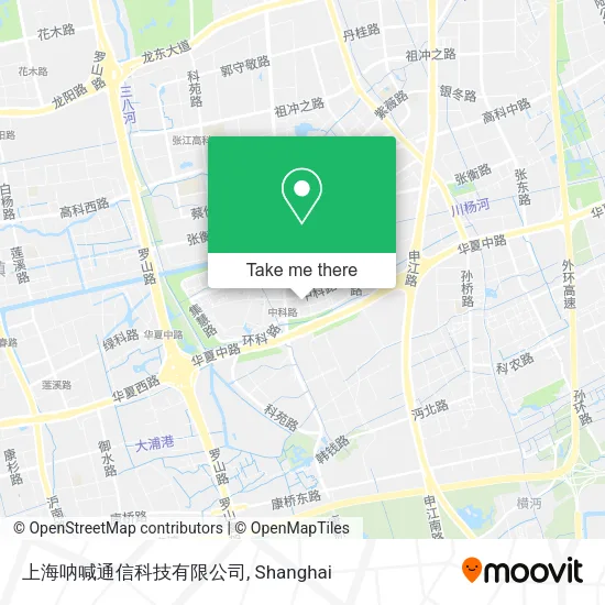 上海呐喊通信科技有限公司 map