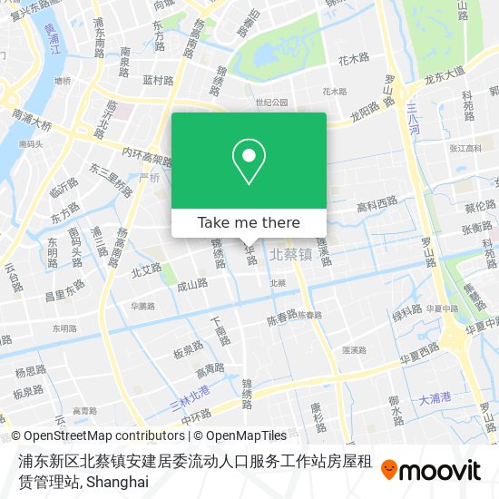 浦东新区北蔡镇安建居委流动人口服务工作站房屋租赁管理站 map