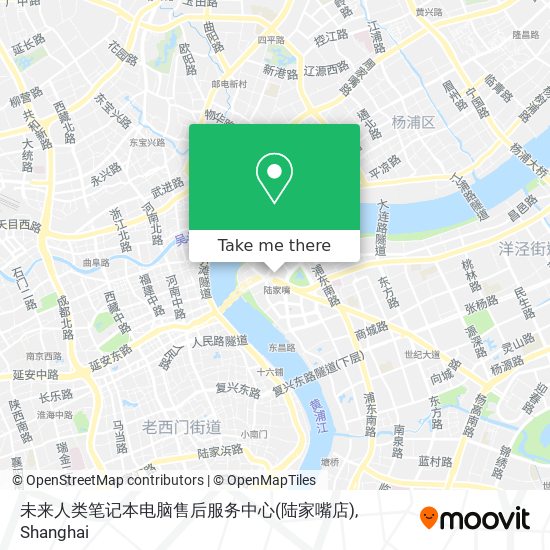 未来人类笔记本电脑售后服务中心(陆家嘴店) map