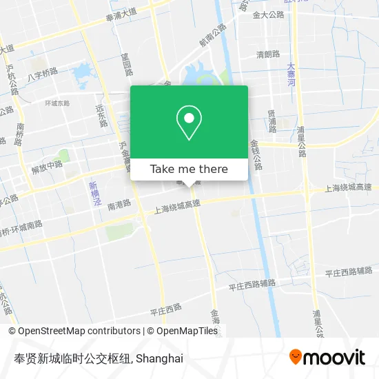 奉贤新城临时公交枢纽 map