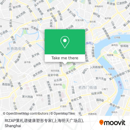 RIZAP莱札谱健康塑形专家(上海明天广场店) map