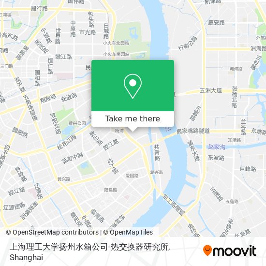 上海理工大学扬州水箱公司-热交换器研究所 map