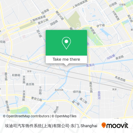 埃迪司汽车饰件系统(上海)有限公司-东门 map