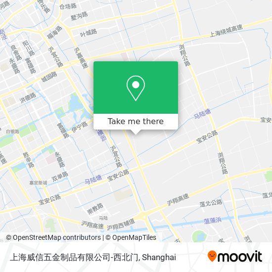上海威信五金制品有限公司-西北门 map