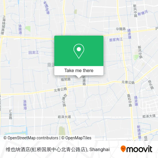 维也纳酒店(虹桥国展中心北青公路店) map