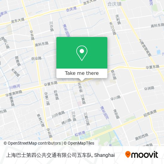 上海巴士第四公共交通有限公司五车队 map