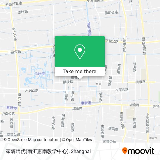 家辉培优(南汇惠南教学中心) map
