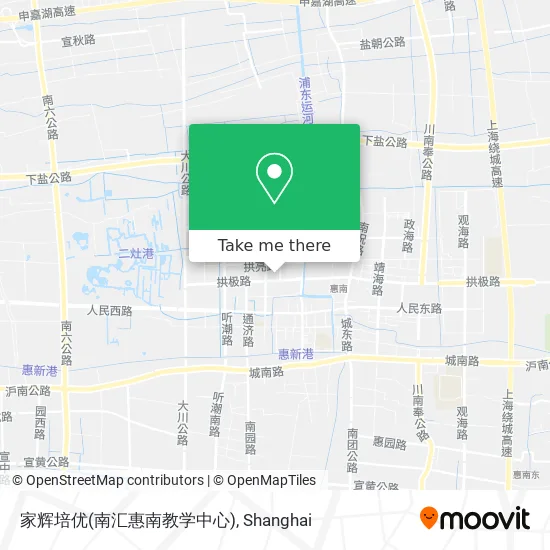 家辉培优(南汇惠南教学中心) map