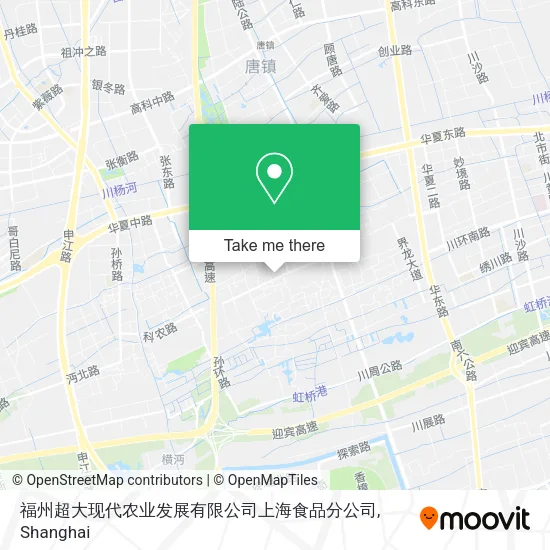 福州超大现代农业发展有限公司上海食品分公司 map