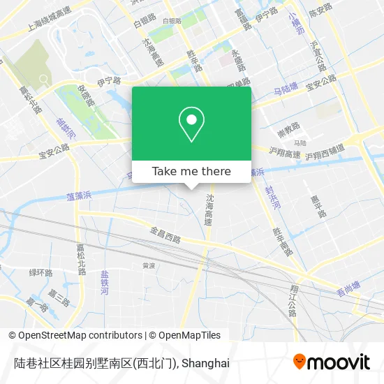 陆巷社区桂园别墅南区(西北门) map